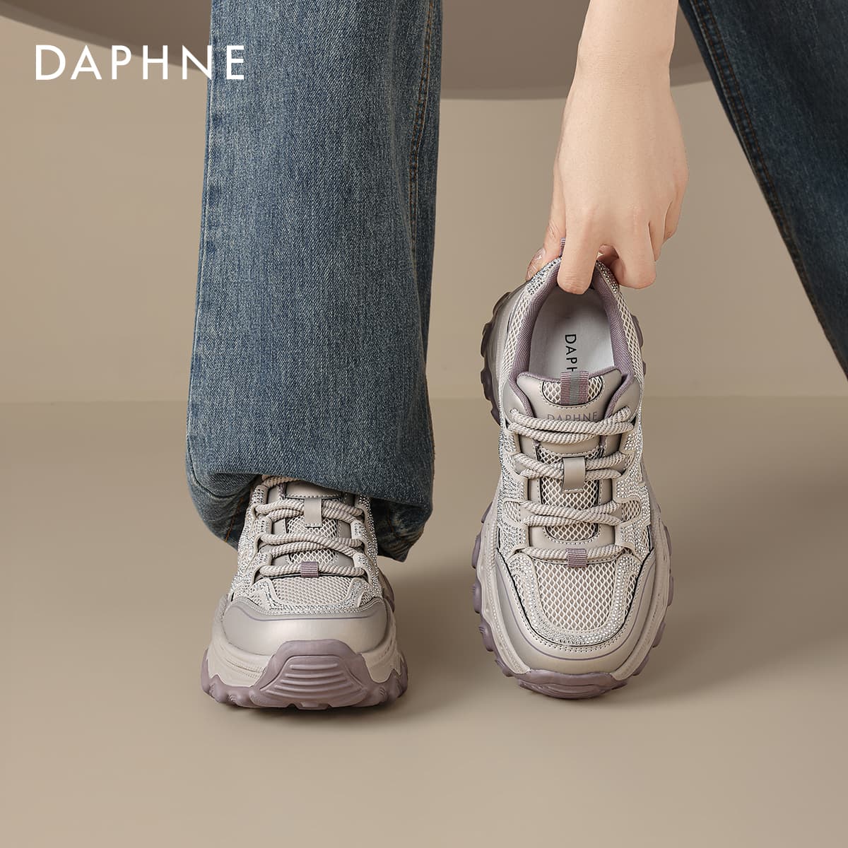 Кроссовки DAPHNE Массивные кроссовки Low Топ Женские - изображение 5