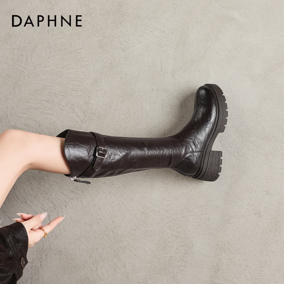 Ботинки DAPHNE Колено High Ботинки Женские - изображение 6
