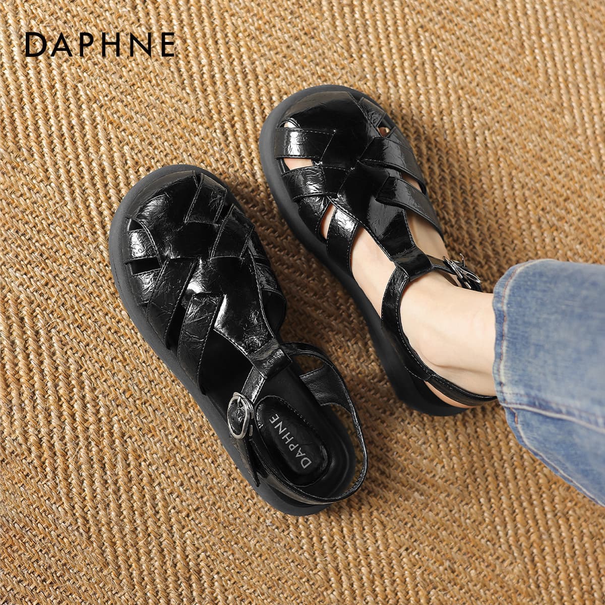 Сандалии Daphne ПУ (полиуретан) Сандалии гладиаторы Женские - изображение 5
