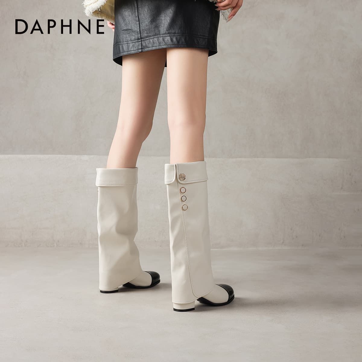 Ботинки DAPHNE Колено High Ботинки Женские - изображение 13
