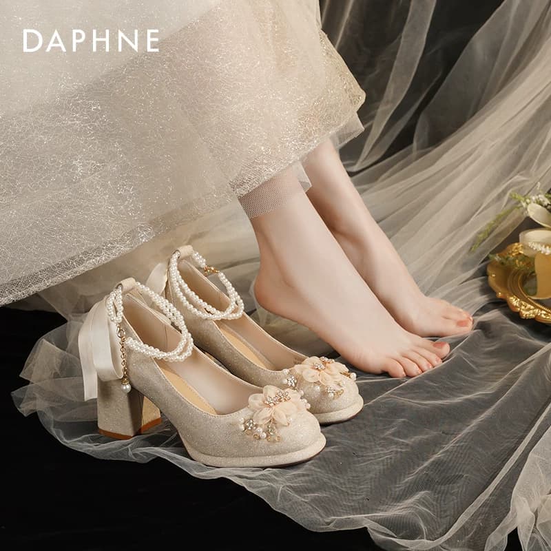 DAPHNE Туфли Мэри Джейн Шампанское [Twin Цветы] Женские - изображение 7