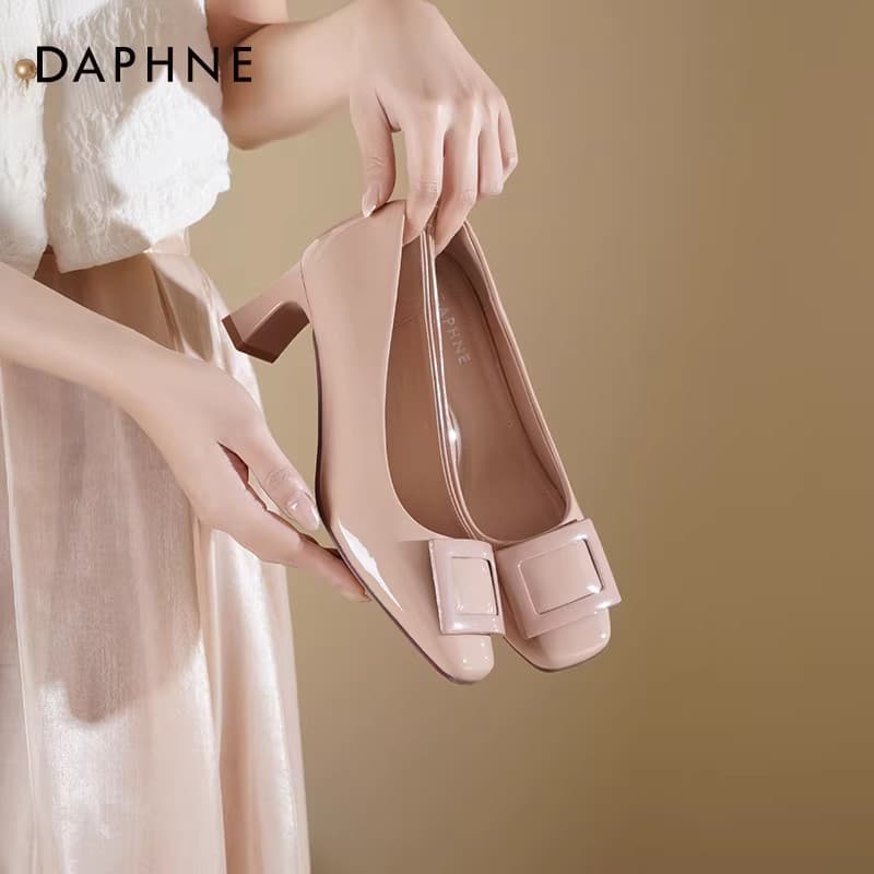 Туфли DAPHNE Высокие каблуки цвет nude женские - изображение 6