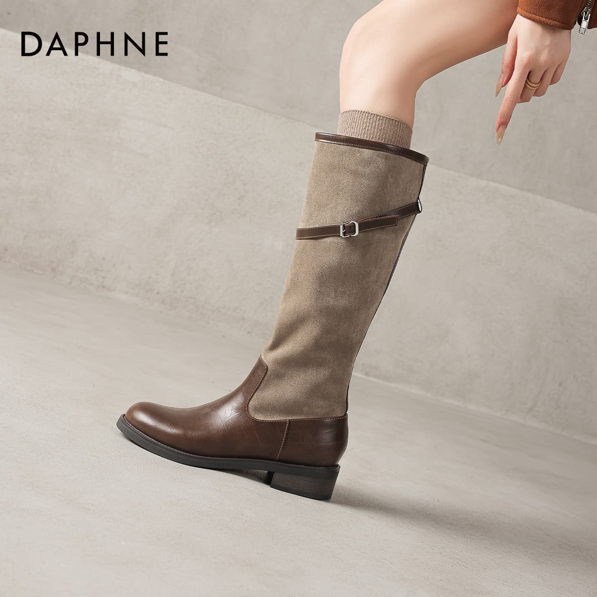 Ботинки DAPHNE Высокие сапоги до колена Женские - изображение 6