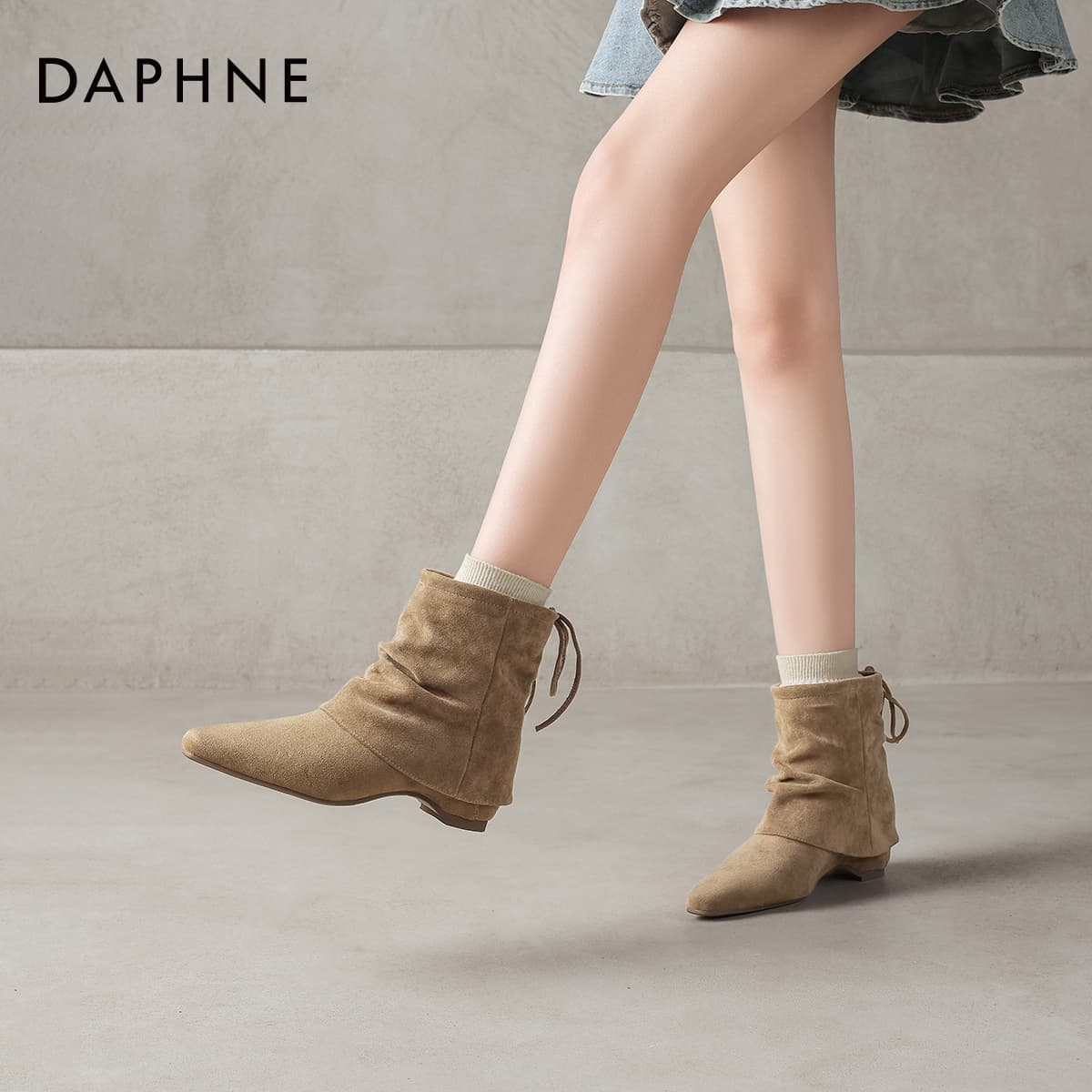 Сапоги DAPHNE Ботильоны Камея коричневая Женские - изображение 5