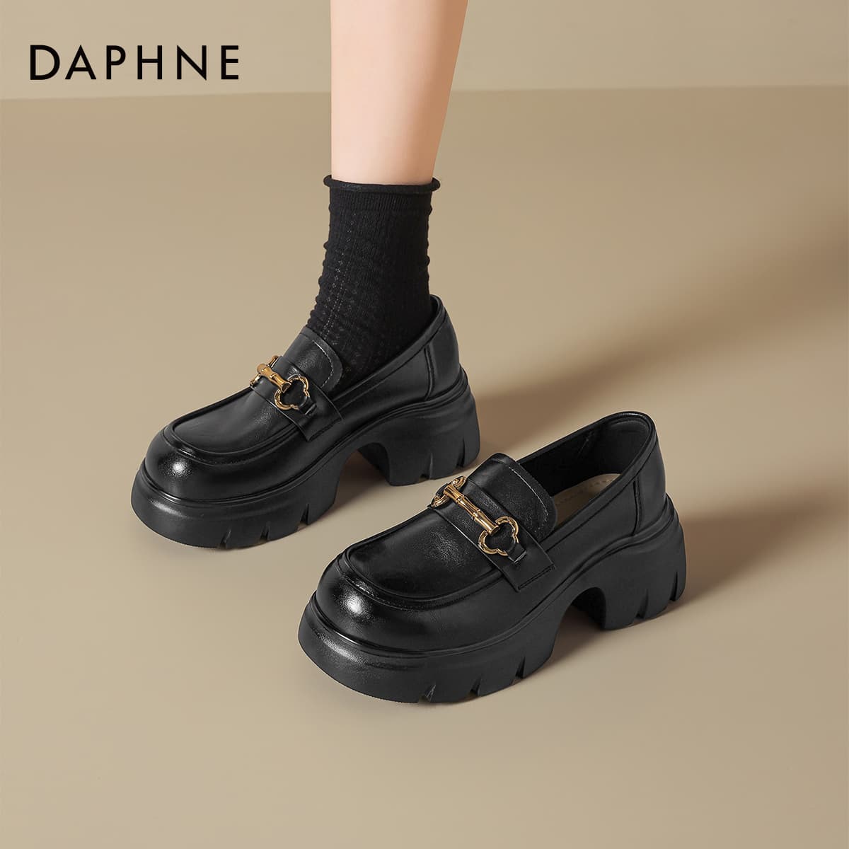 Лоферы DAPHNE Лоферы Лоу-топы Черный Женские - изображение 5