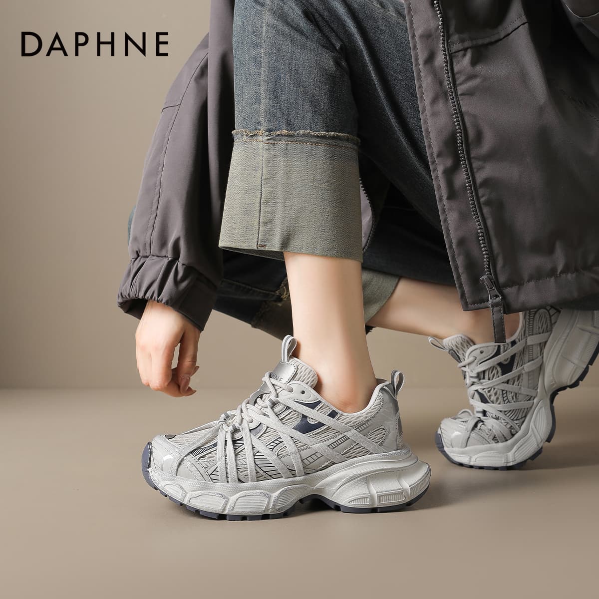Кроссовки DAPHNE Низкий топ массивные кроссовки женские - изображение 3