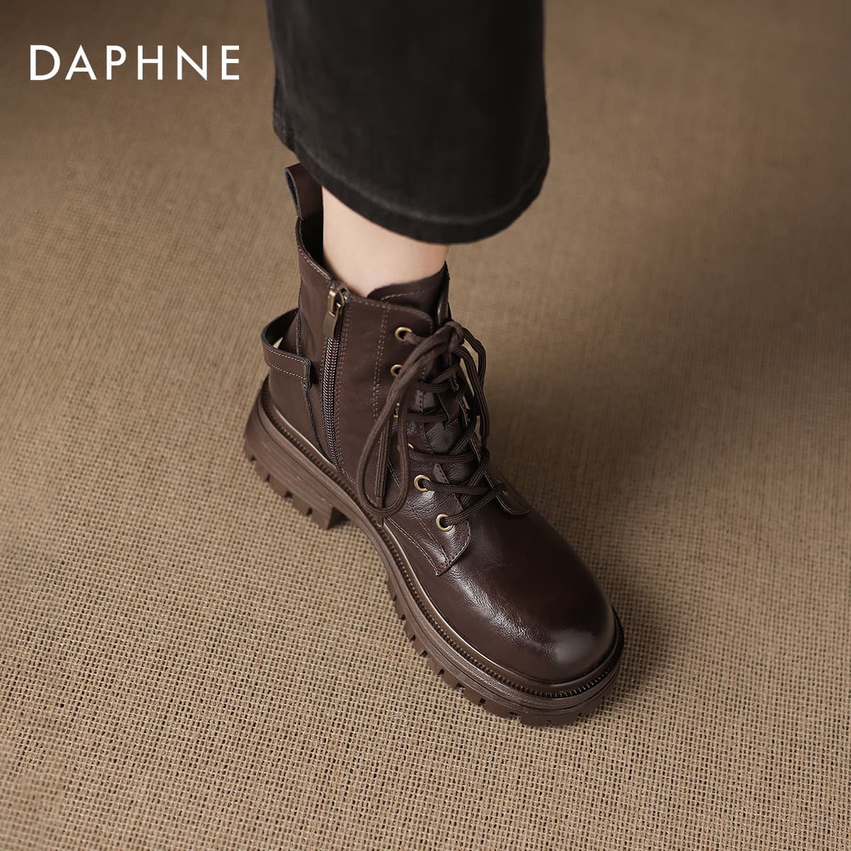 Ботинки DAPHNE ПУ (полиуретан) Синтетическая кожа Короткий Армейские ботинки Женские - изображение 5