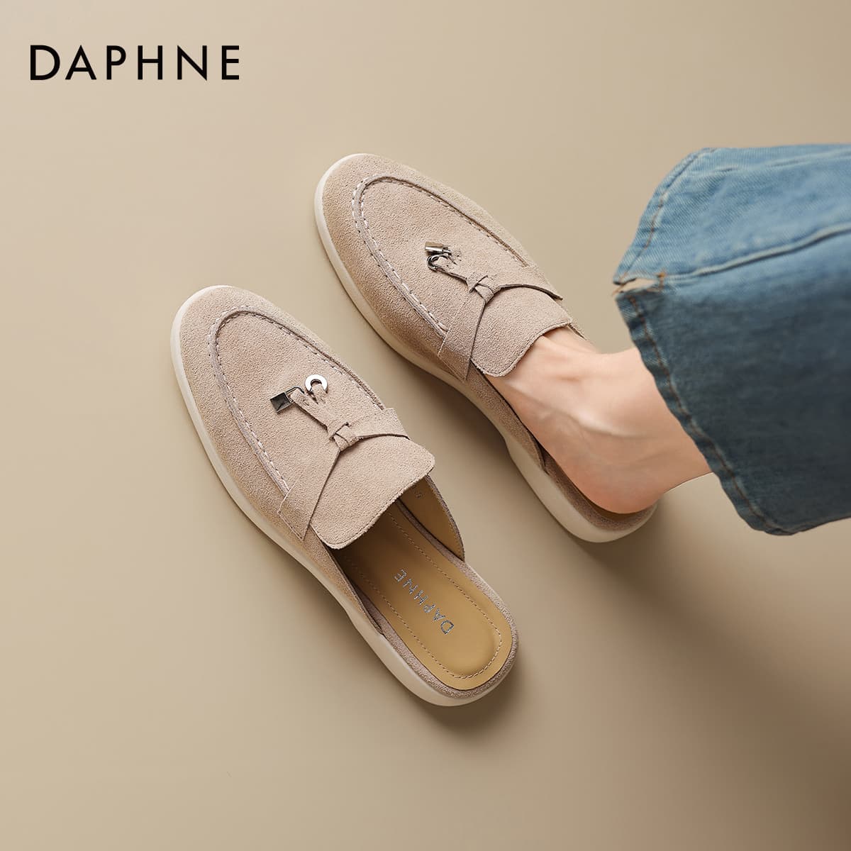Сандалии DAPHNE Резиновая подошва устойчивая к истиранию домашние тапочки для женщин - изображение 4