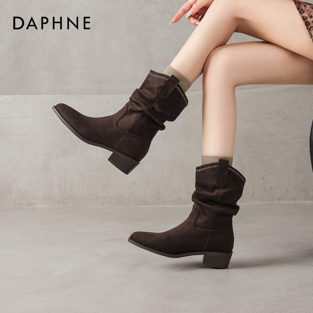 Сапоги DAPHNE Ботильоны Женские - изображение 4
