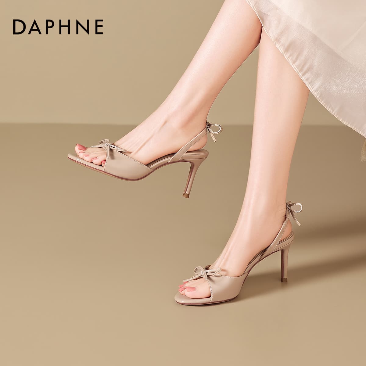 Туфли DAPHNE Высокие каблуки Нежно-розовый Женский - изображение 5