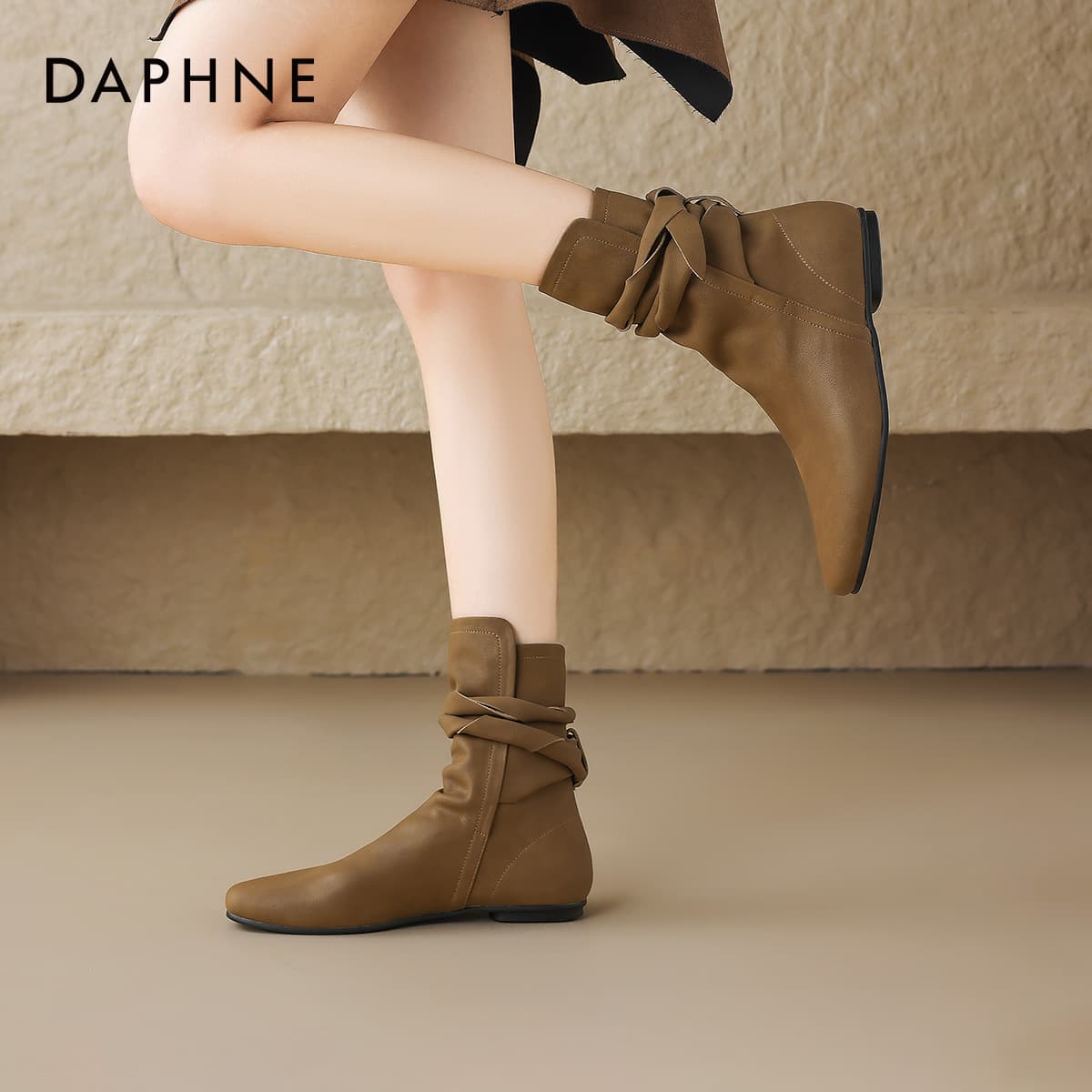 Сапоги DAPHNE Женские ботильоны из синтетической кожи - изображение 8