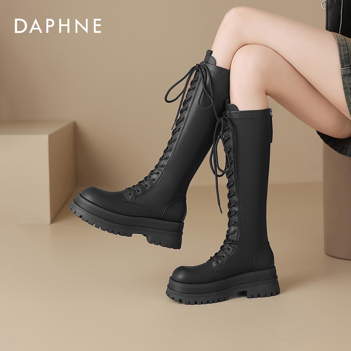 Ботинки DAPHNE Женские сапоги до колена - изображение 6
