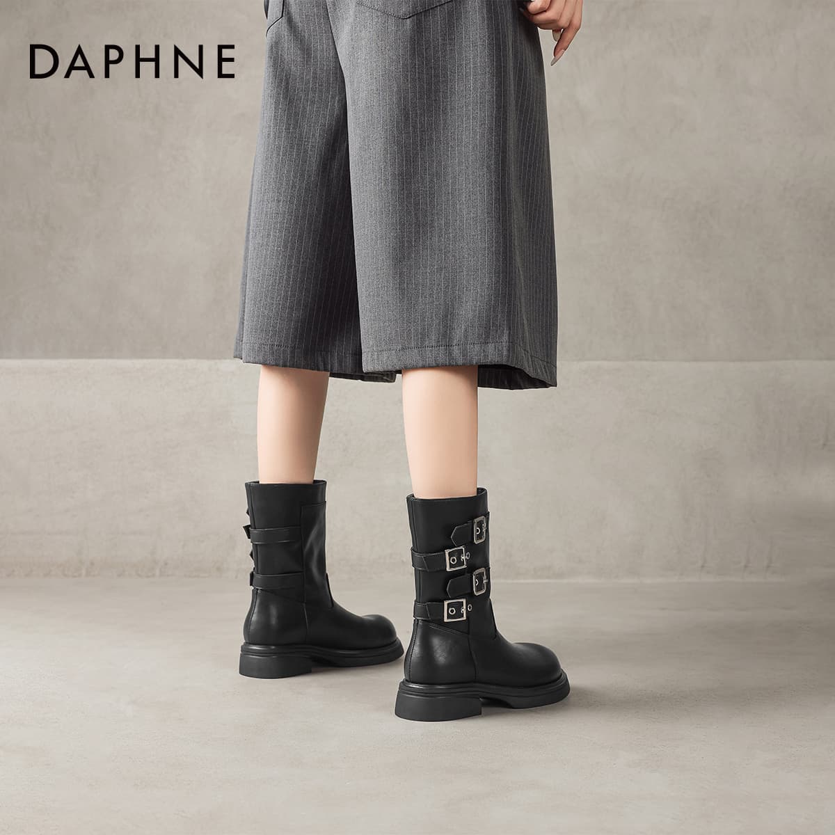 Сапоги DAPHNE Ботильоны Черный Женские - изображение 5