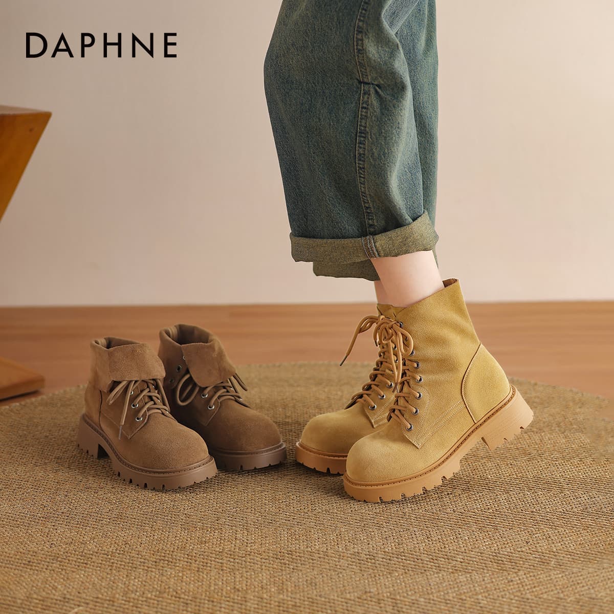 Ботинки DAPHNE Армейские ботинки Женские - изображение 3