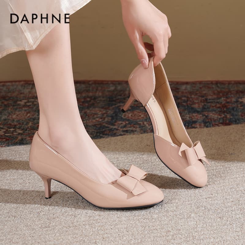 Туфли DAPHNE Высокие каблуки цвет nude женские - изображение 6