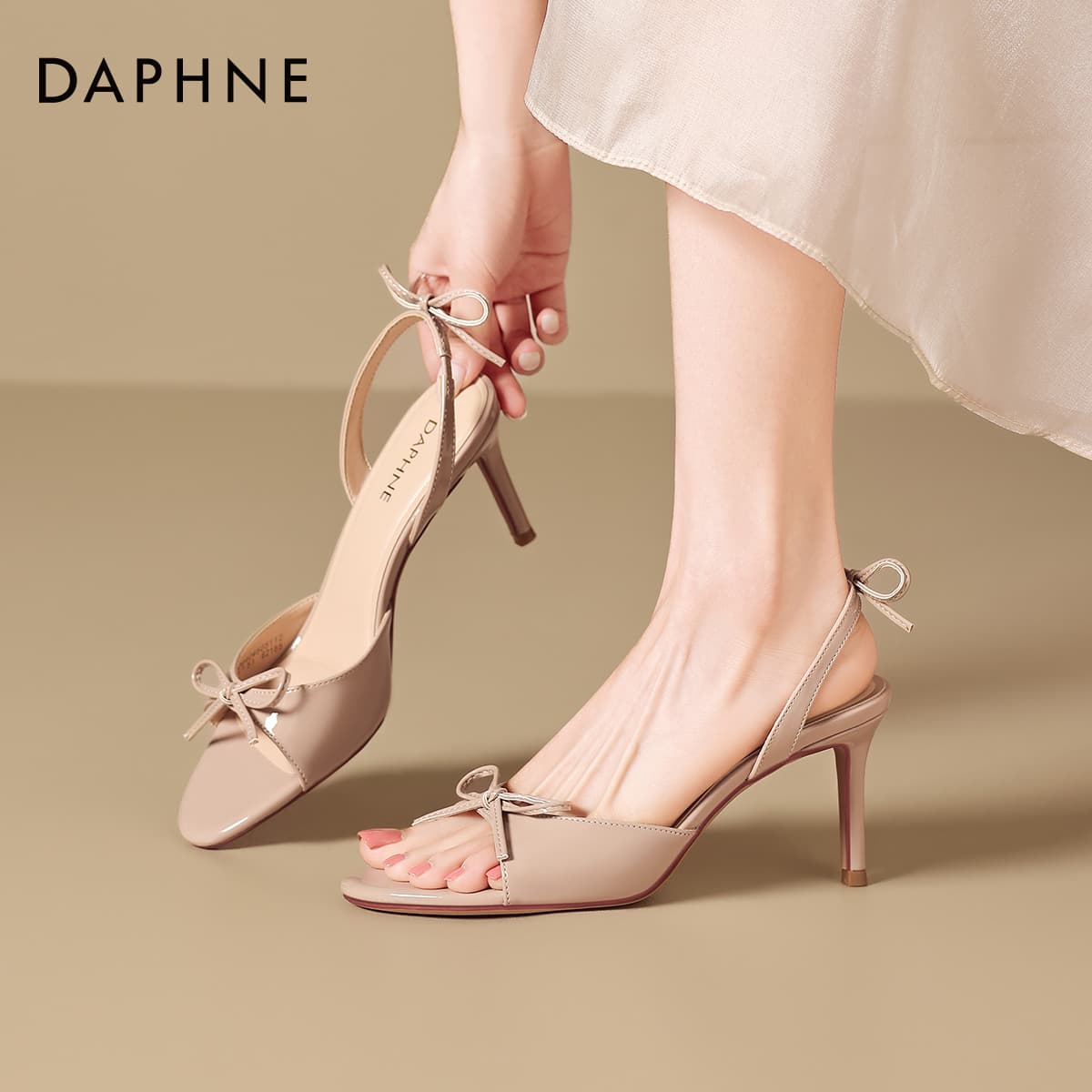 Туфли DAPHNE Высокие каблуки Нежно-розовый Женский - изображение 3