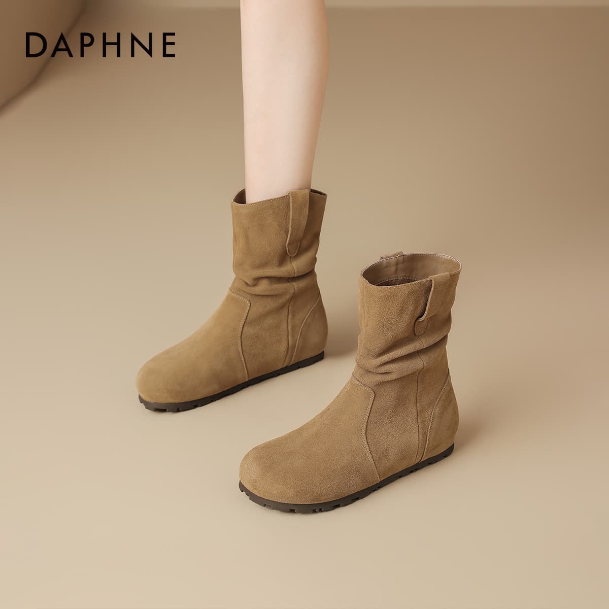 Сапоги DAPHNE ботильоны хаки женские - изображение 5