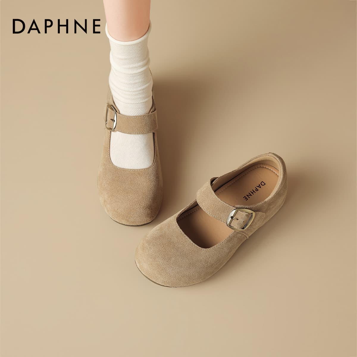 DAPHNE Mary Jane Туфли Абрикосовые Женские - изображение 6