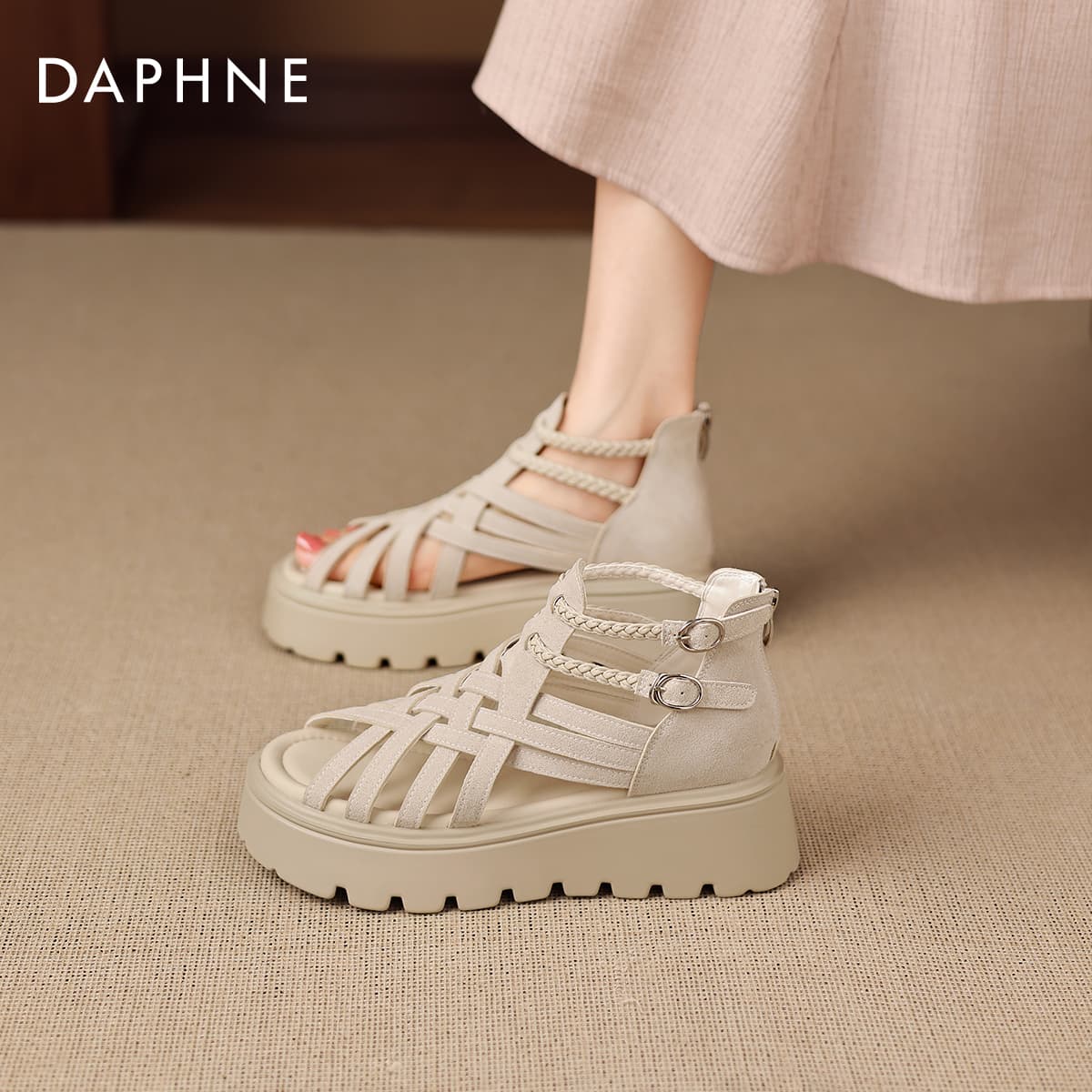 Сандалии Daphne Женские сандалии-гладиаторы - изображение 8