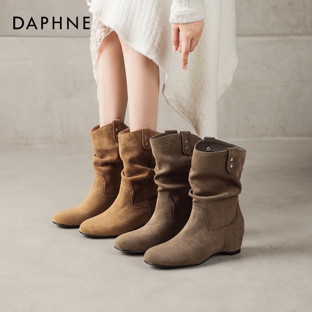Сапоги DAPHNE Ботильоны Женские - изображение 4