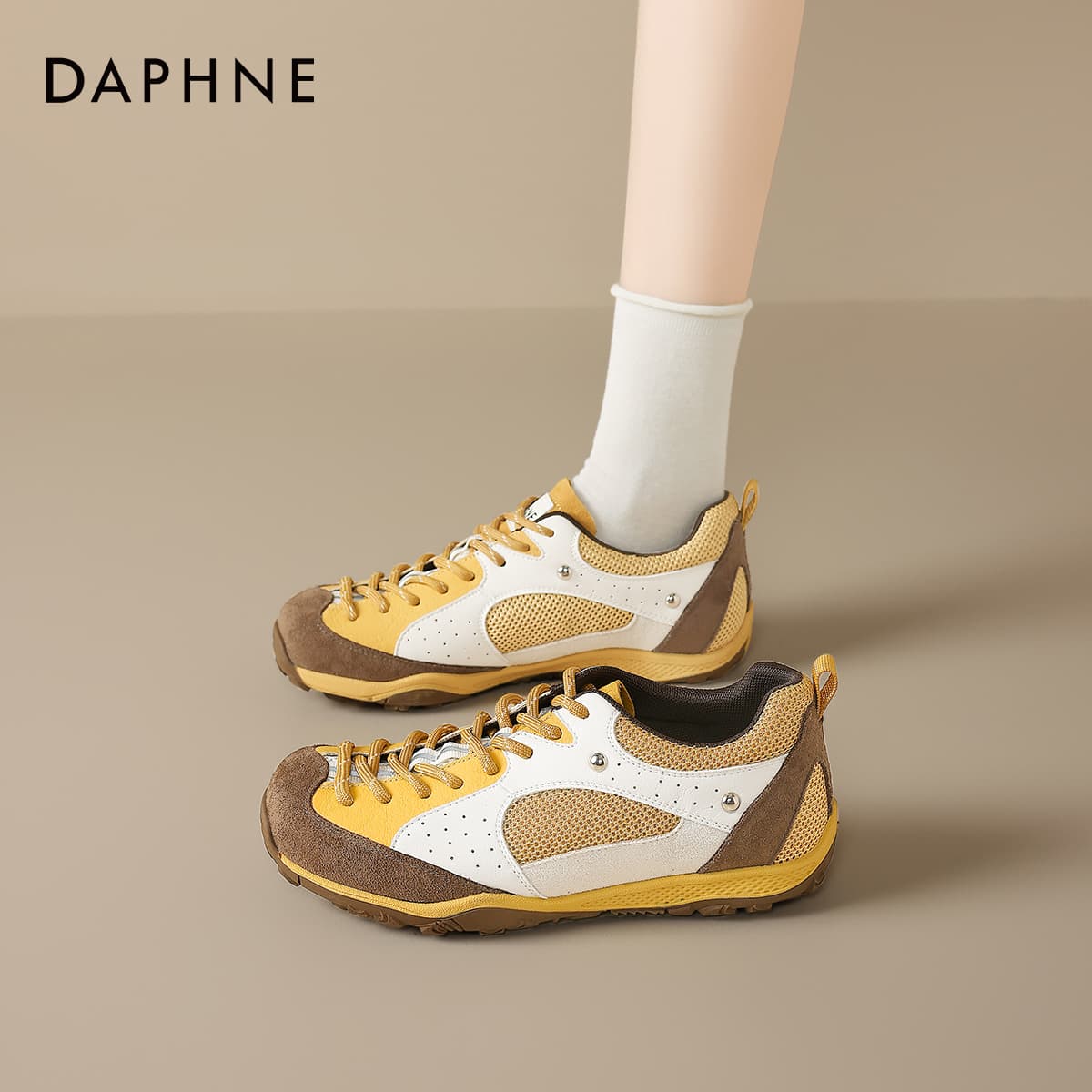 Кроссовки DAPHNE Синтетическая кожа текстиль Низкий топ Повседневная обувь Женская - изображение 5