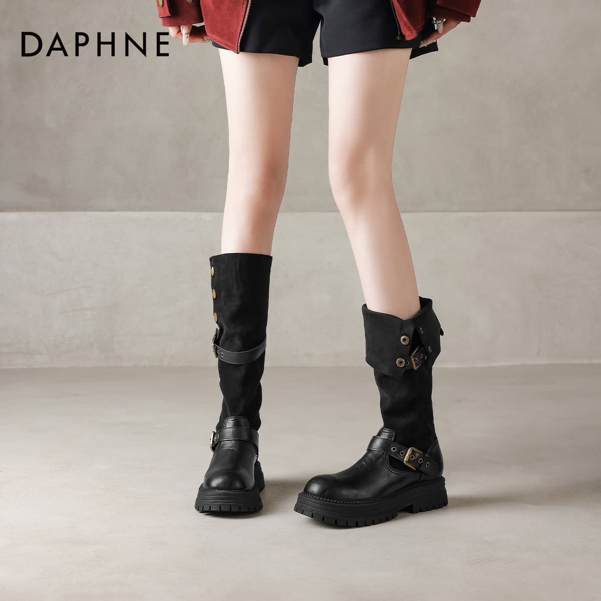 Ботинки DAPHNE Женские сапоги до колена - изображение 5