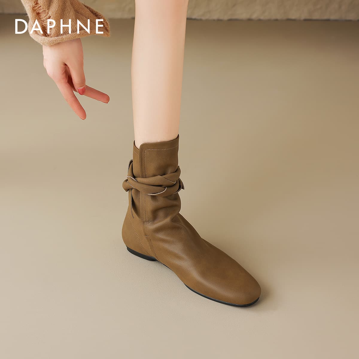 Сапоги DAPHNE Женские ботильоны из синтетической кожи - изображение 7