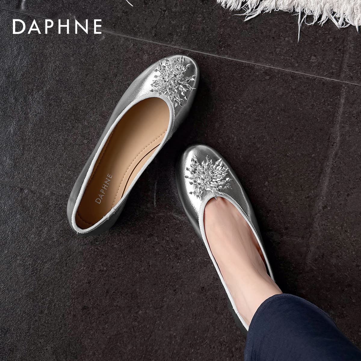Тапочки DAPHNE Женские Повседневный Обувь без подкладки Женские - изображение 6