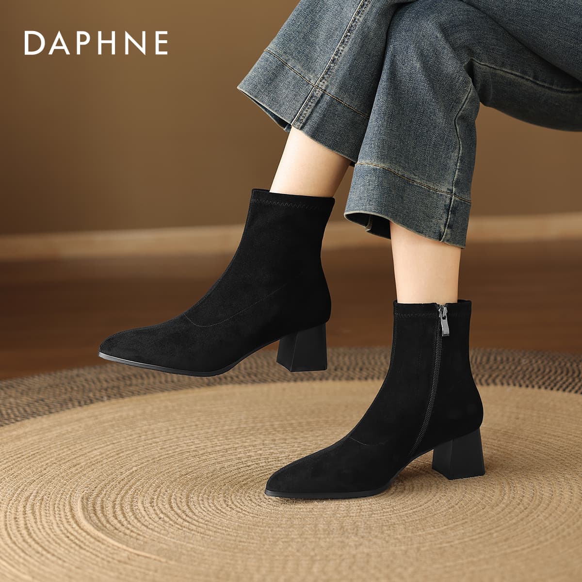 Сапоги Daphne Ткань Женские ботильоны - изображение 11