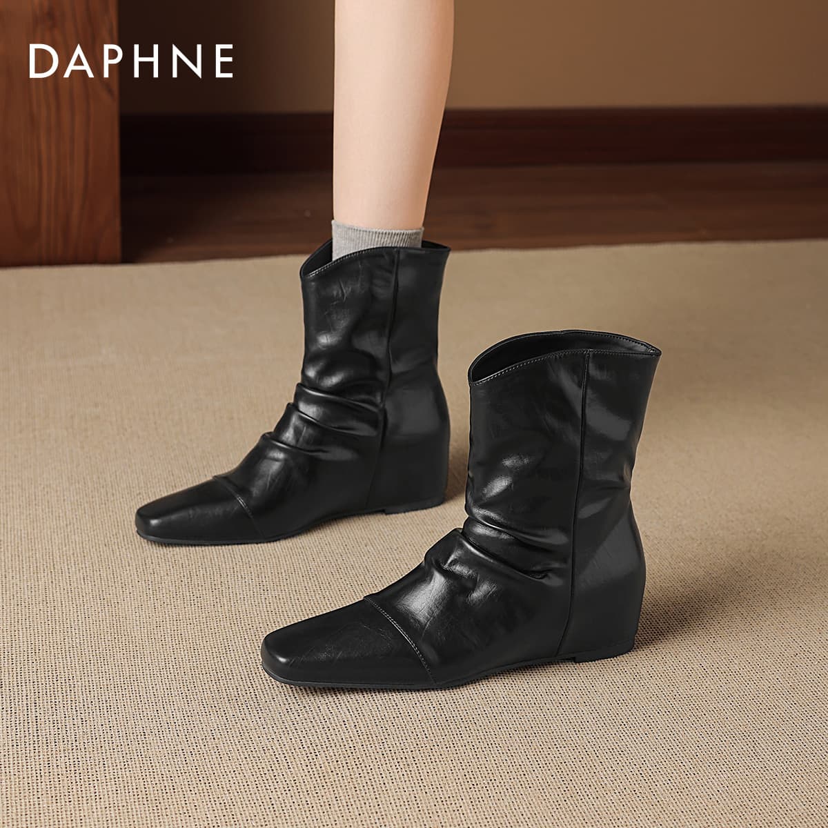 Сапоги DAPHNE Ботильоны Черный Женские - изображение 4