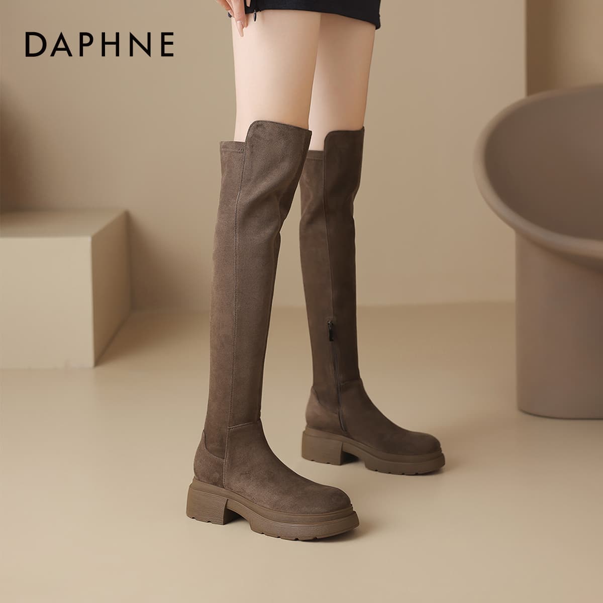 Ботинки DAPHNE Женские ботинки выше колена - изображение 4