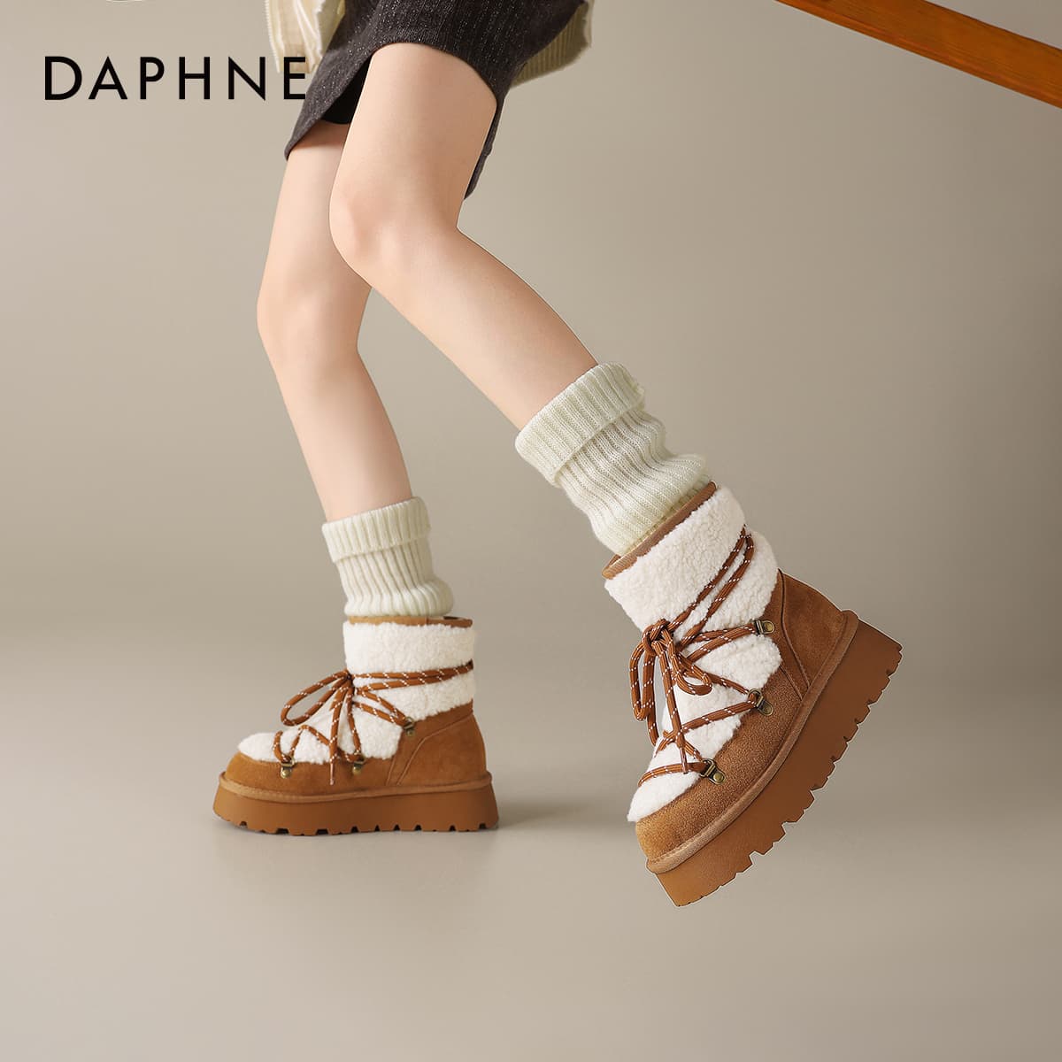 Ботинки зимние Daphne Сноубутсы Женские - изображение 7