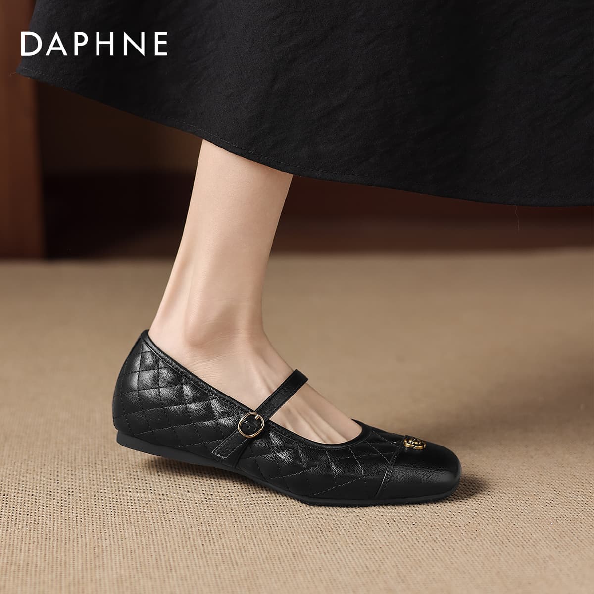 DAPHNE Синтетическая кожа Квадратный каблук Туфли Мэри Джейн Женские - изображение 4
