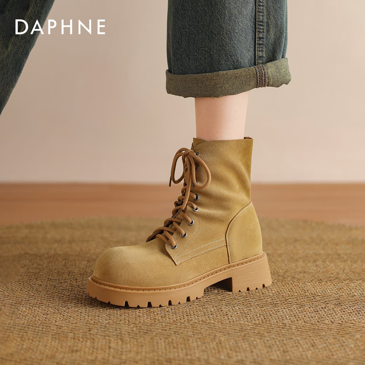 Ботинки DAPHNE Армейские ботинки Женские - изображение 7