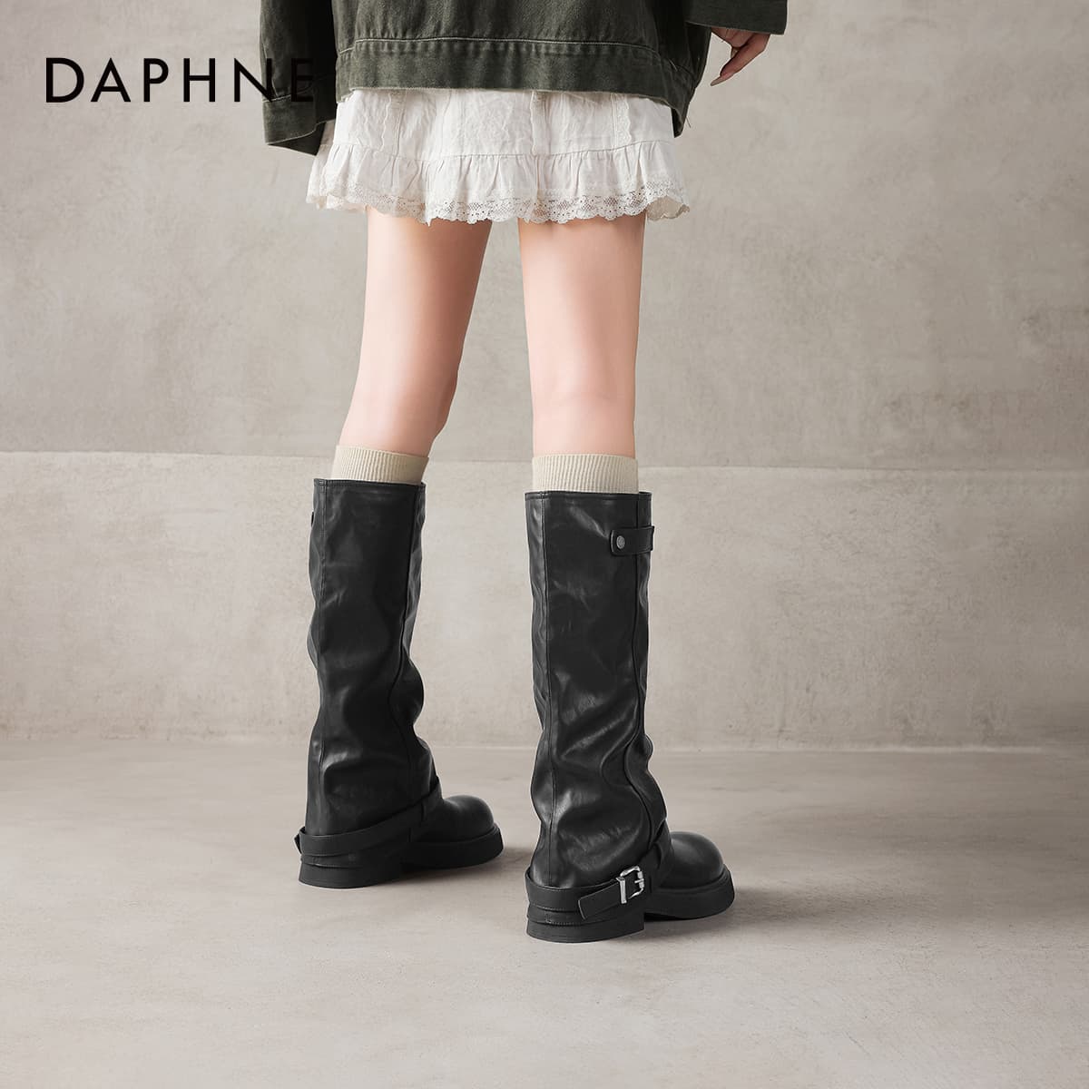 Ботинки DAPHNE Колено High Ботинки Женские - изображение 5