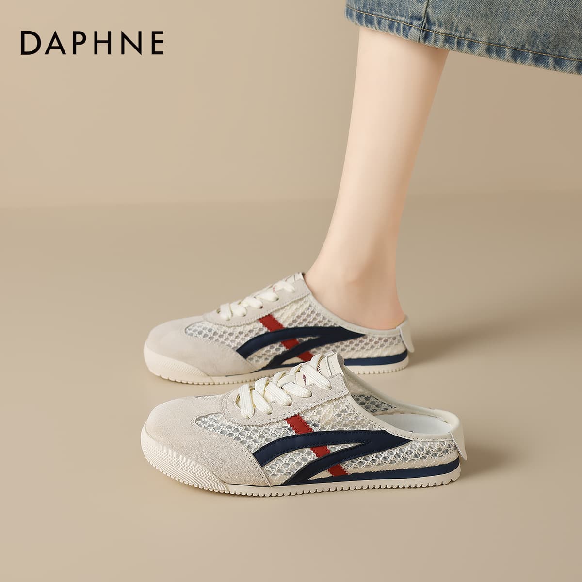 Сандалии DAPHNE Резиновая подошва Тихие Домашние тапочки Женские - изображение 5