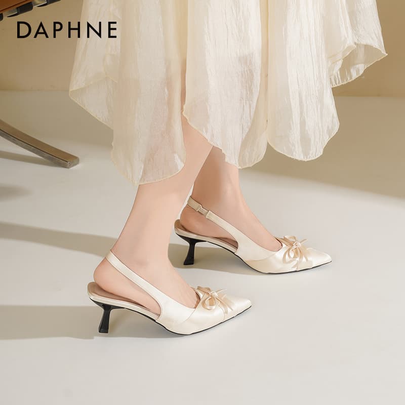 Туфли Daphne Ткань Высокие Каблуки Сандалии Женские - изображение 8