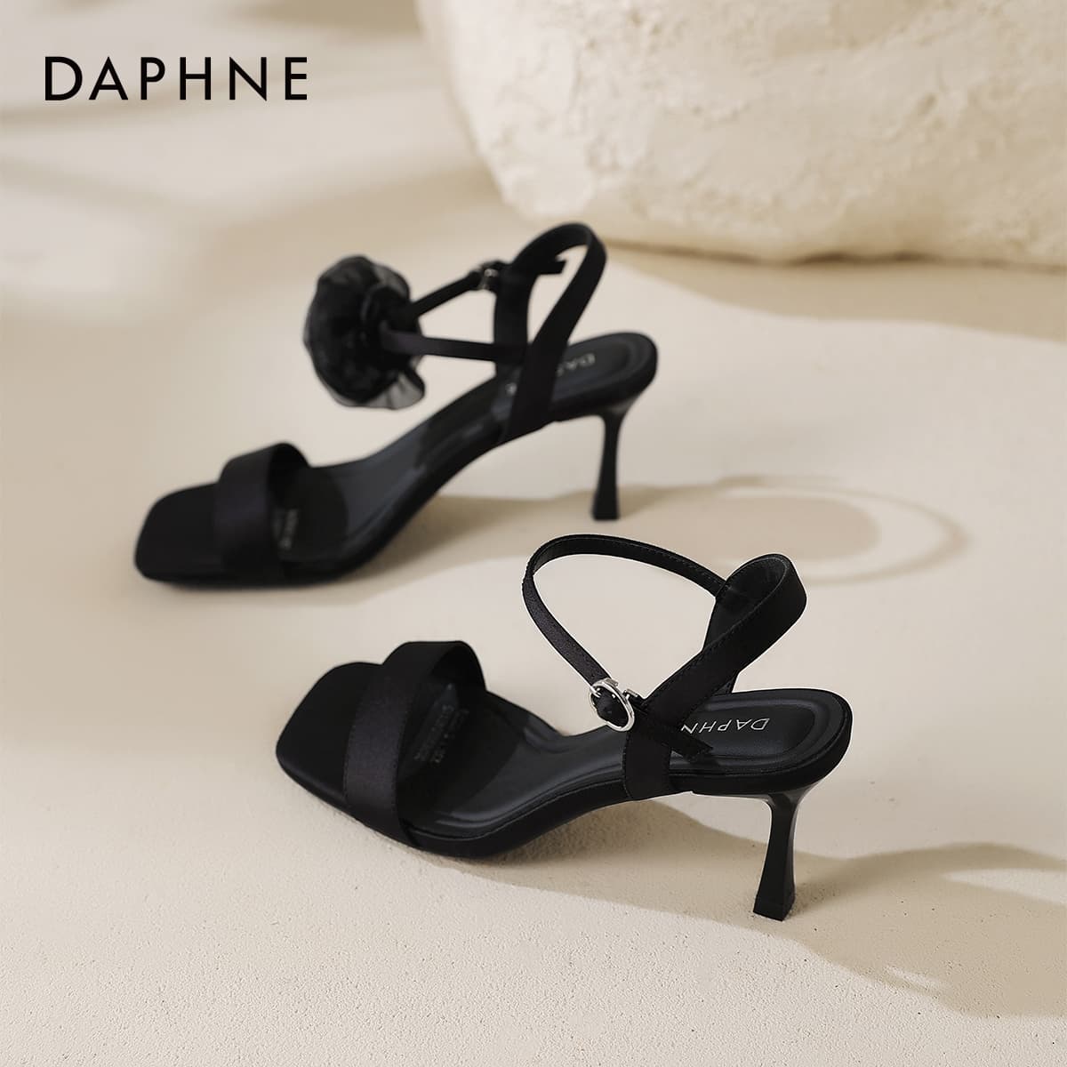 Туфли DAPHNE Ткань Узкий каблук Высокие каблуки Женские - изображение 4