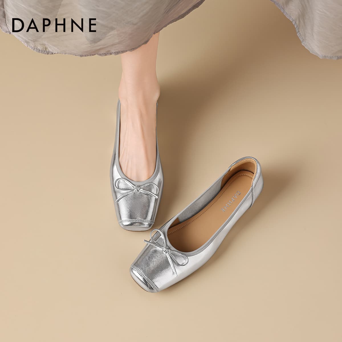 Тапочки DAPHNE Женские Повседневный Обувь без подкладки Женские - изображение 5
