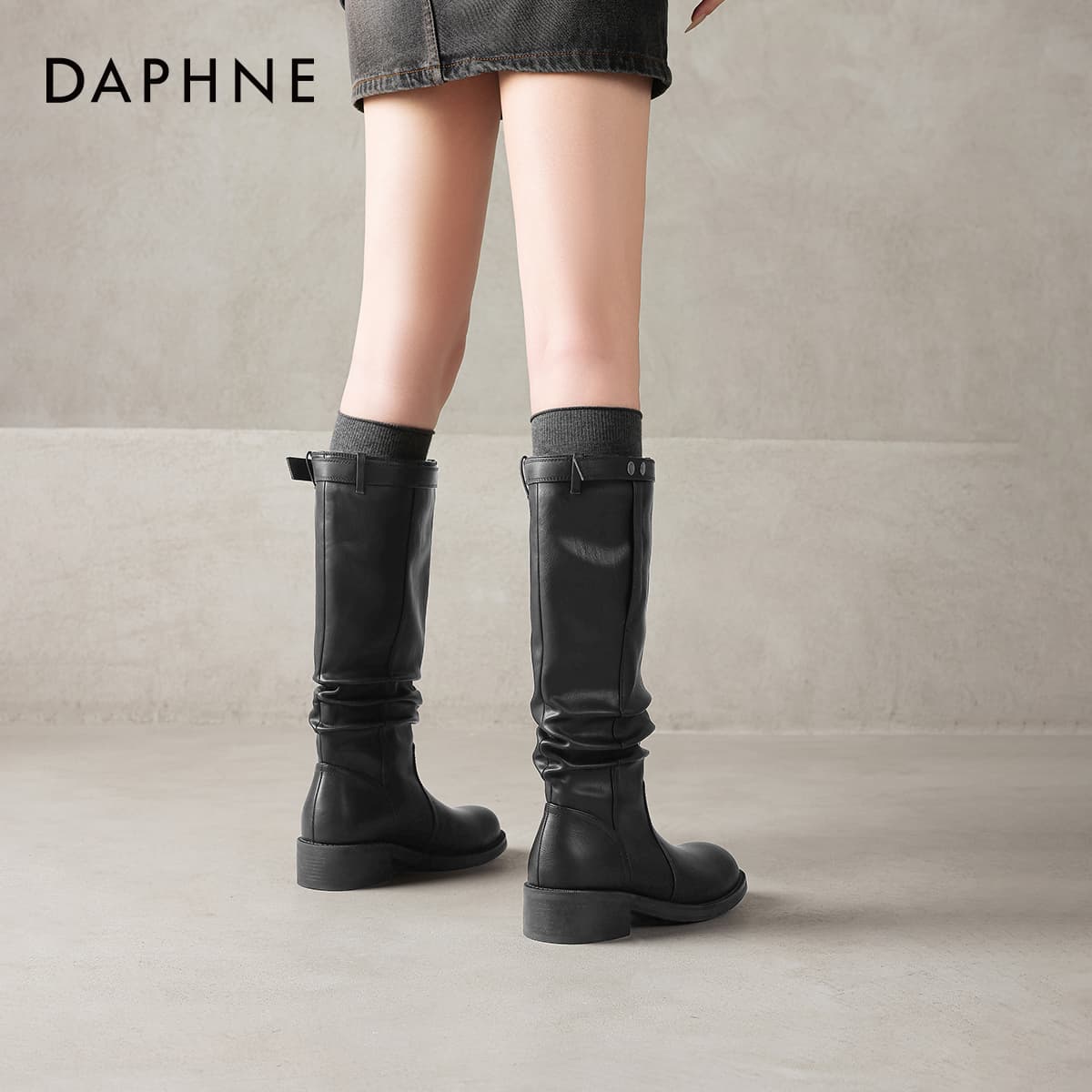 Ботинки DAPHNE Колено High Ботинки Женские - изображение 6