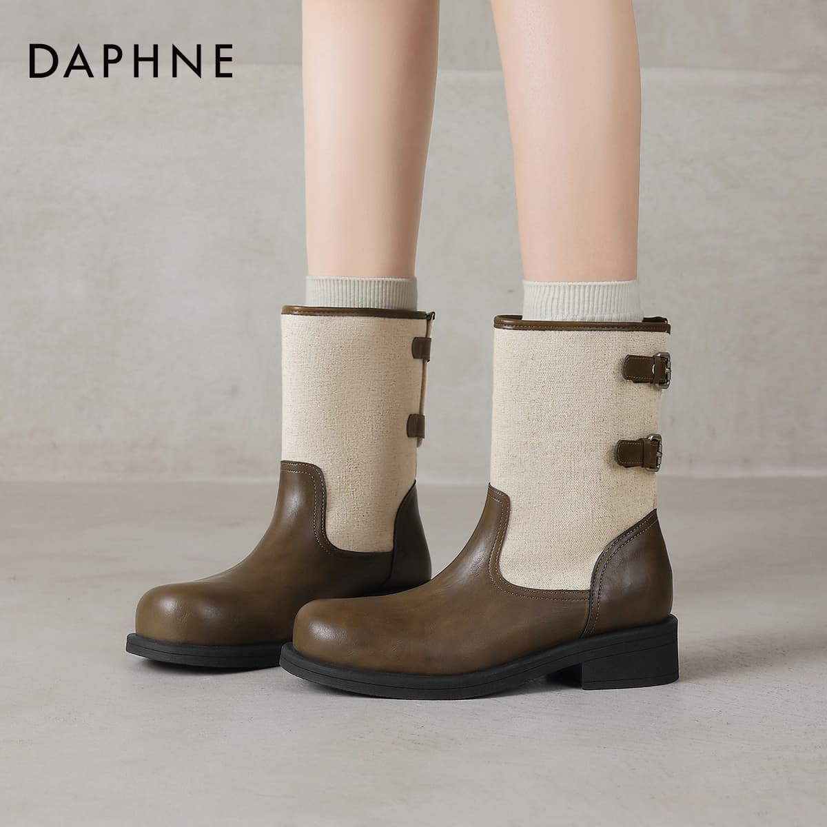 Сапоги DAPHNE ботильоны хаки женские - изображение 6