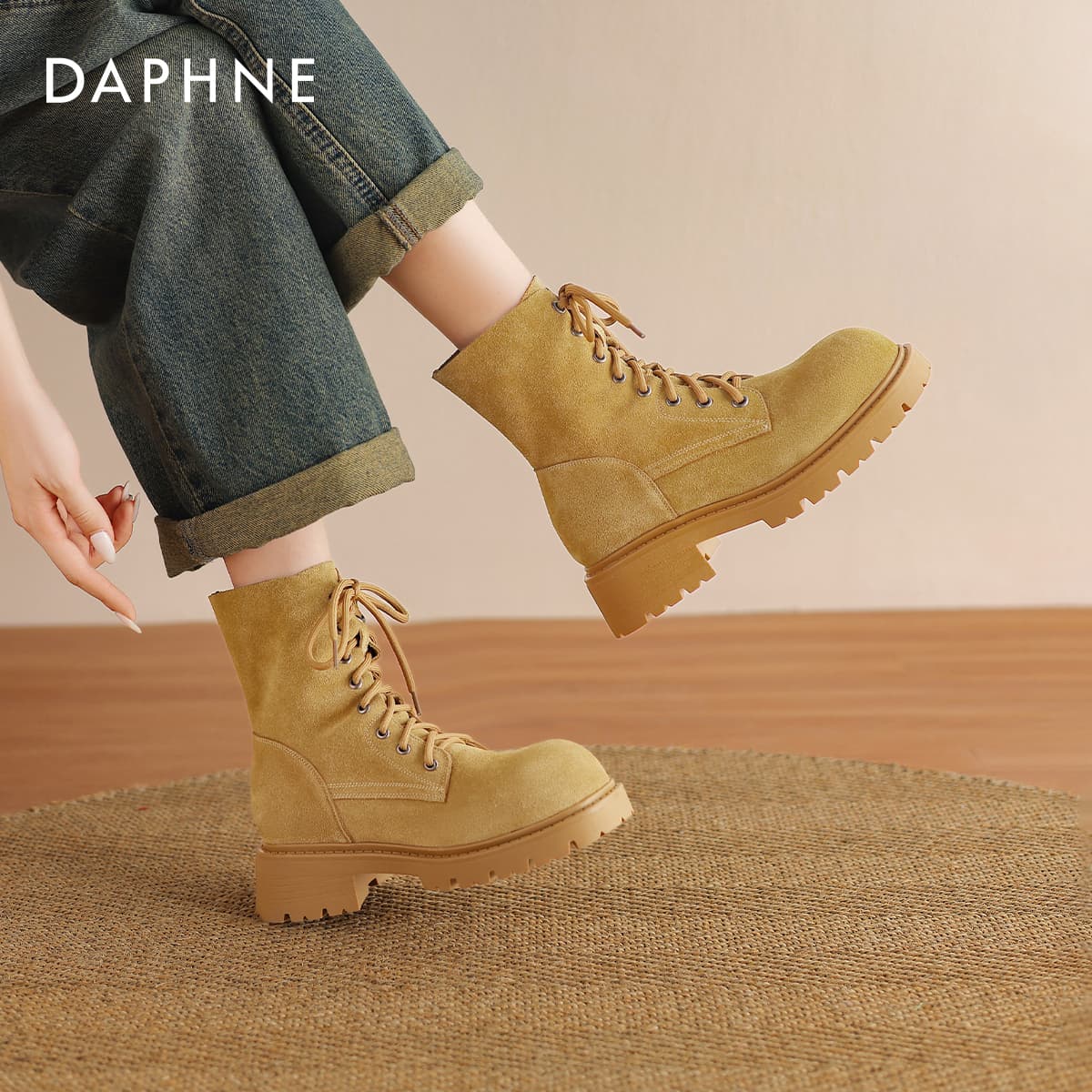 Ботинки DAPHNE Армейские ботинки Женские - изображение 5