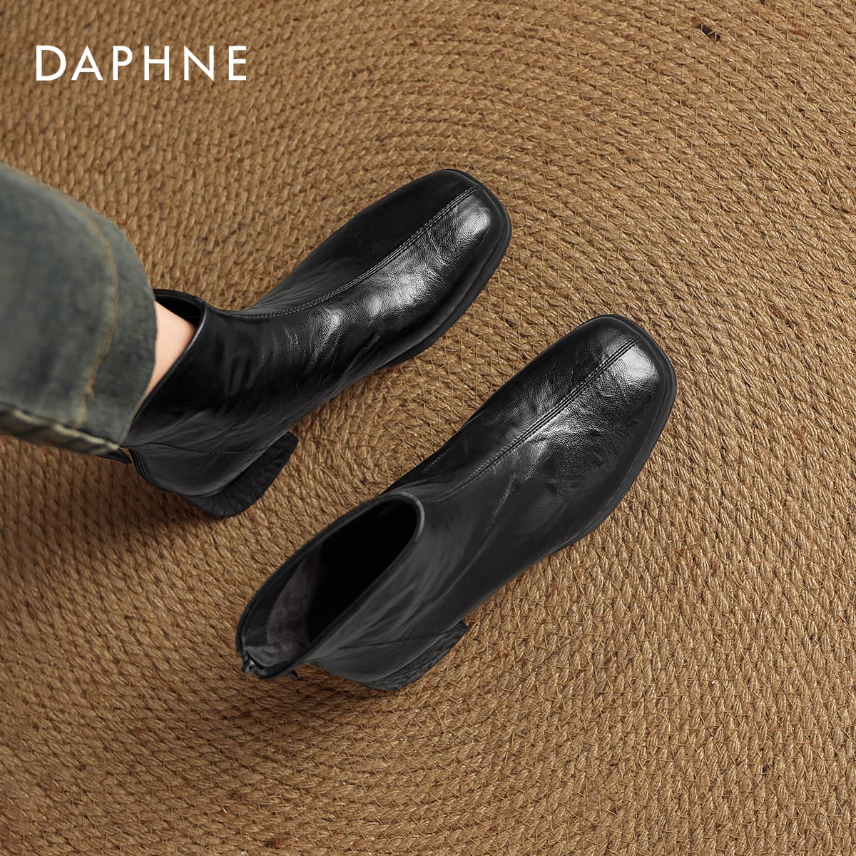 Сапоги DAPHNE Ботильоны Черный Женские - изображение 6