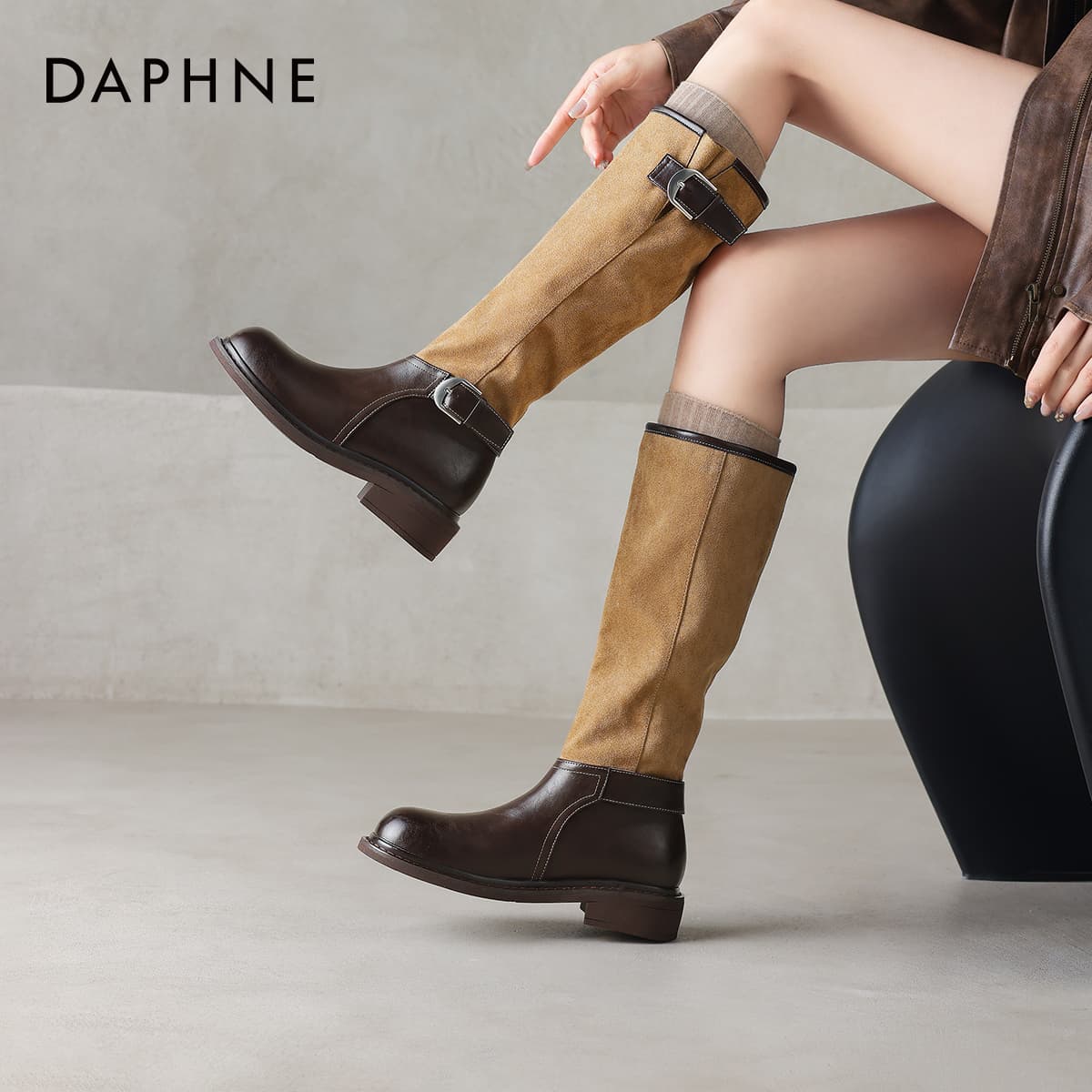 Ботинки DAPHNE Женские сапоги до колена - изображение 5