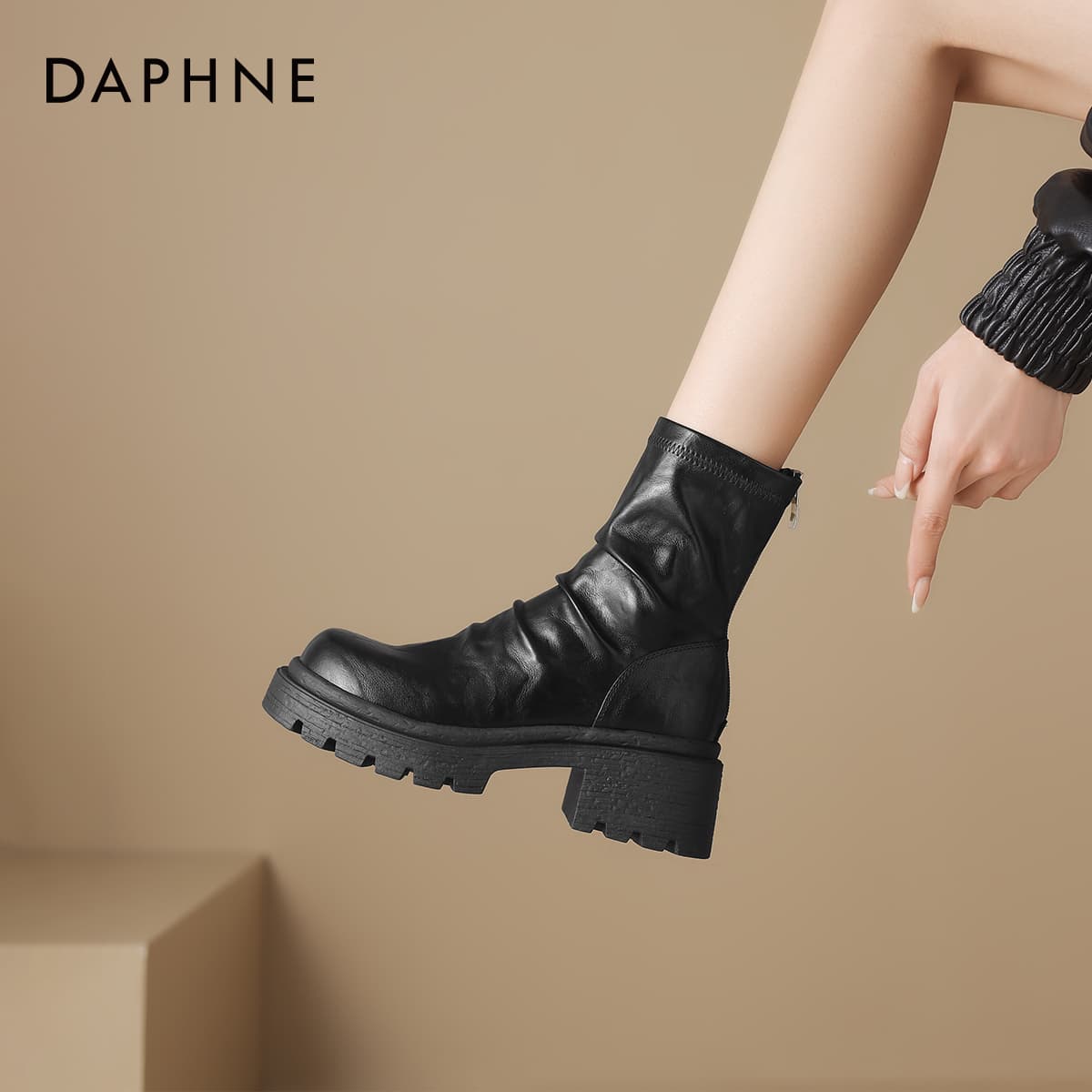 Сапоги Daphne Синтетическая кожа Ботильоны Женские - изображение 5