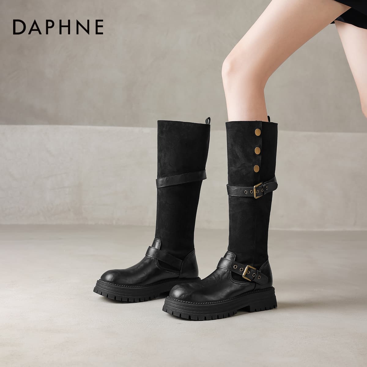 Ботинки DAPHNE Женские сапоги до колена - изображение 7