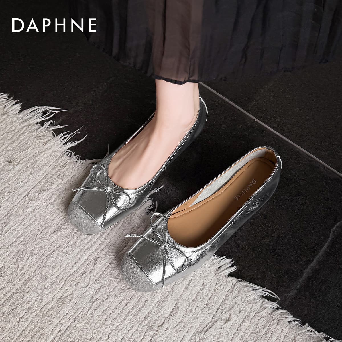 Тапочки DAPHNE Женские Повседневный Обувь без подкладки Женские - изображение 3
