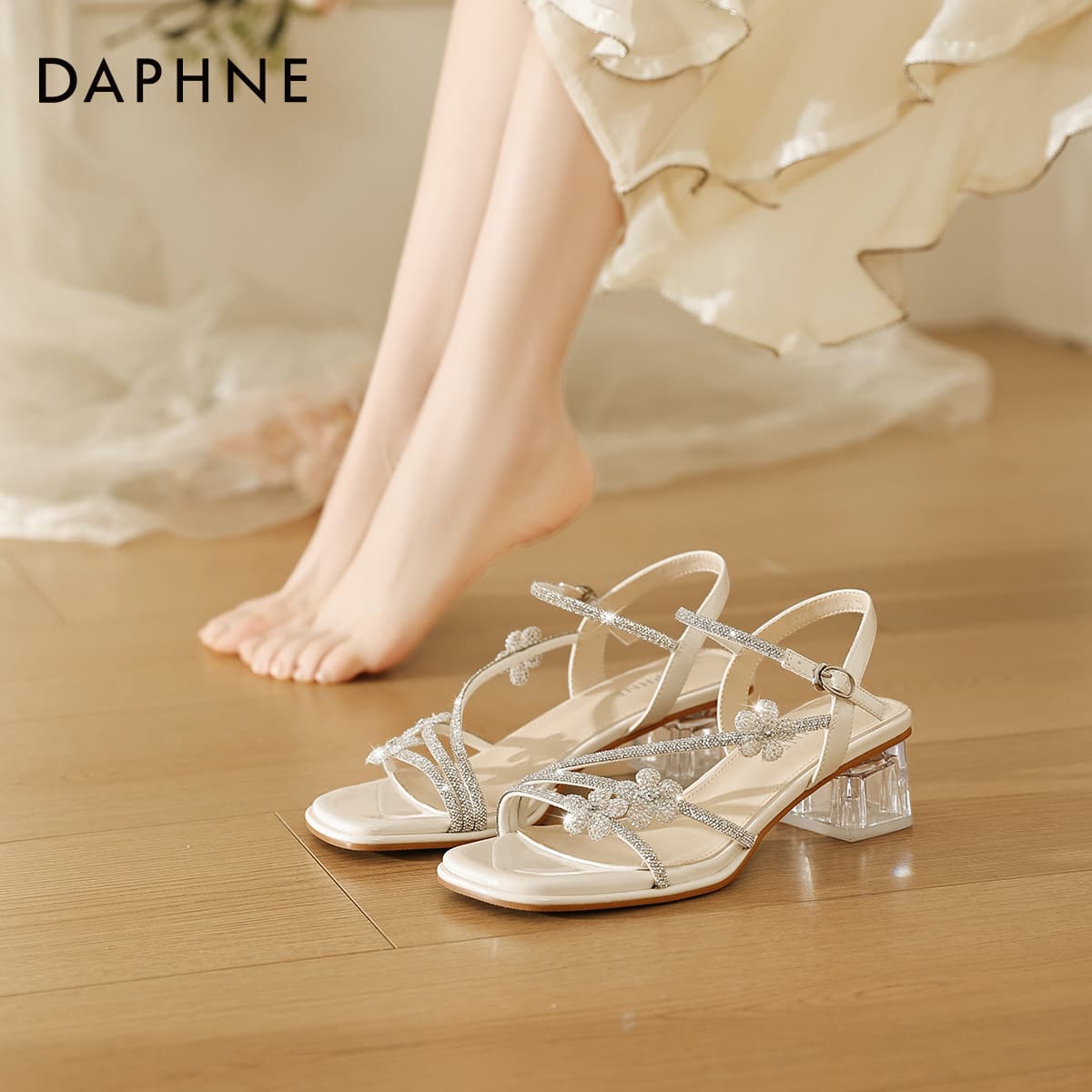 Шлёпанцы Daphne one Шнурованные Сандалии Женские - изображение 4