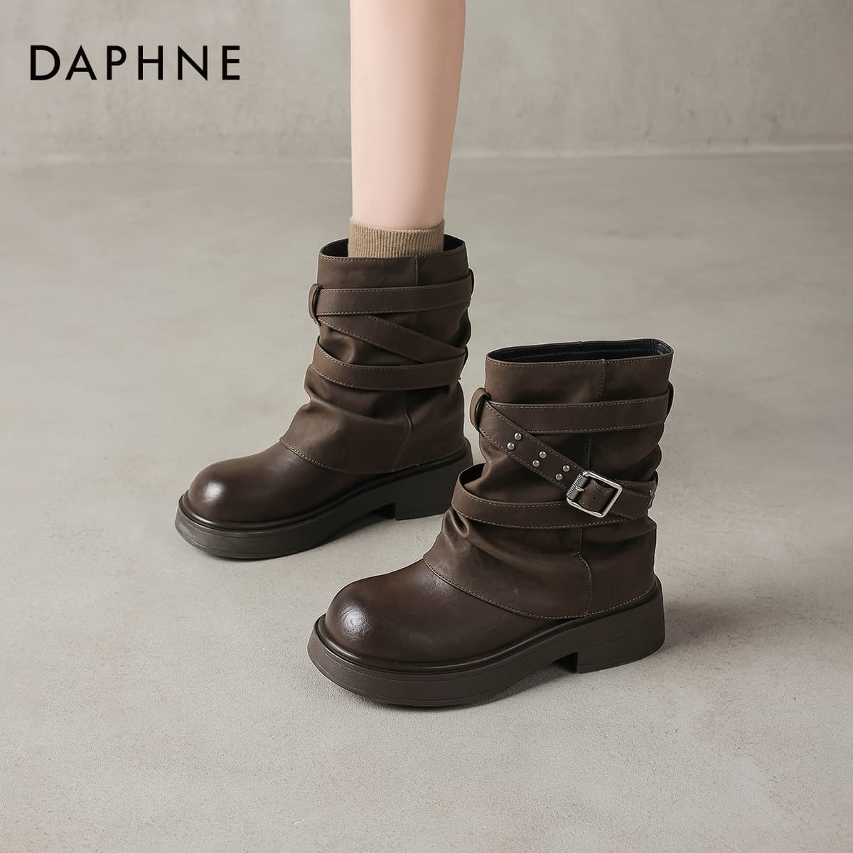 Сапоги DAPHNE Ботильоны Женские - изображение 4