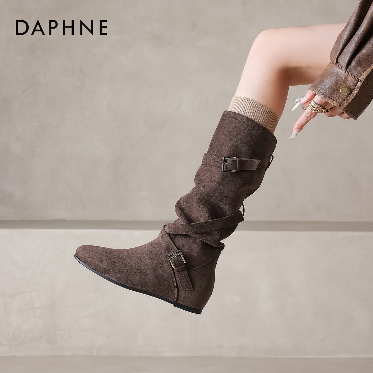 Сапоги Daphne Ткань Ботильоны Женские - изображение 6